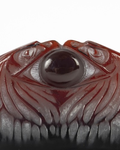 20th century - 1914 René Lalique - Paperweight Deux Aigles Two Eagles