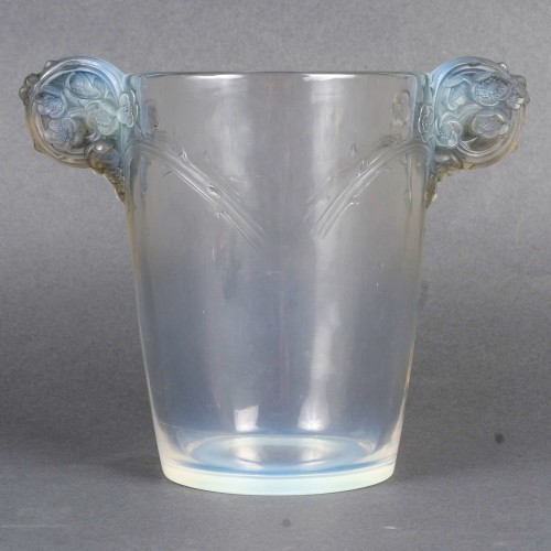 1926 René Lalique - Vase Chamarande - Verrerie, Cristallerie Style Art Déco