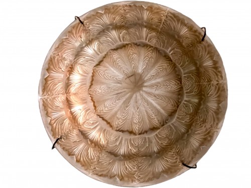 1927 René Lalique - Ceiling Fixture Chandelier Gaillon  - Art Déco