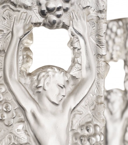 1948 Marc Lalique - Chandelier Ceiling Fixture Faunes - Lighting Style Art Déco