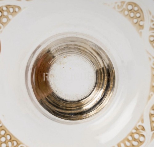 Art Déco - 1934 René Lalique - Pair Of Ricquewihr Candlesticks