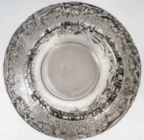 1932 Rene Lalique - Vase Biches Grey Patina - 