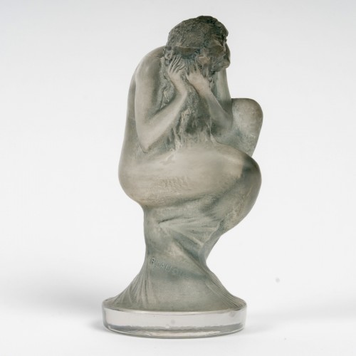 Glass & Crystal  - 1920 René Lalique - Car Mascot Statuette Sirene Mermaid