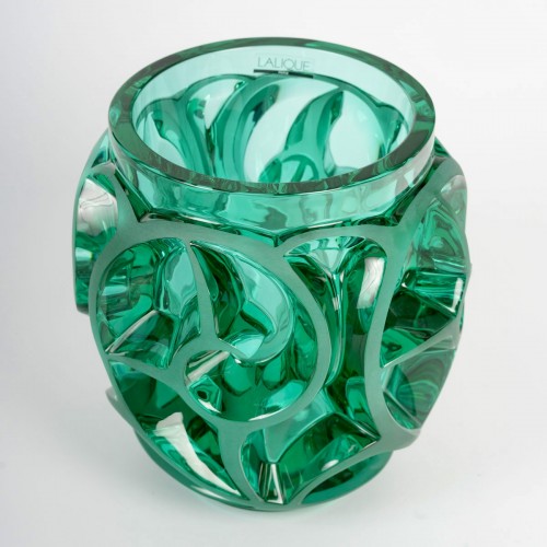 Glass & Crystal  - Lalique France - Vase Tourbillons 