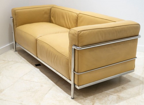 Seating  - Le Corbusier, Perriand, Jeanneret - Cassina - Sofa Lc3 Camel Gold Leather