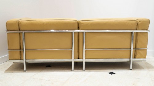 Le Corbusier, Perriand, Jeanneret - Cassina - Sofa Lc3 Camel Gold Leather - 