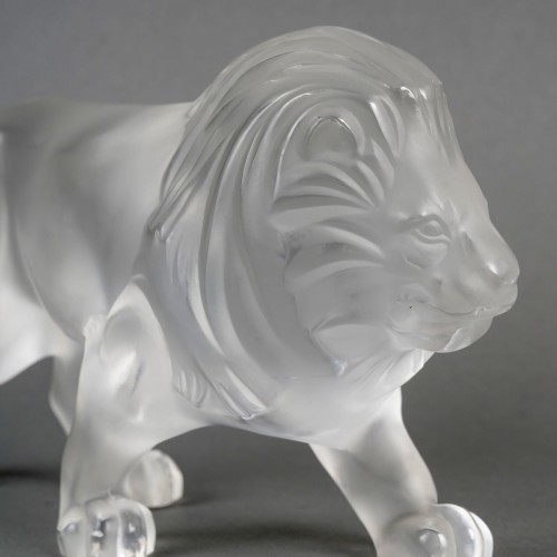 Lalique France - Sculpture Regulus Lion Crystal - 