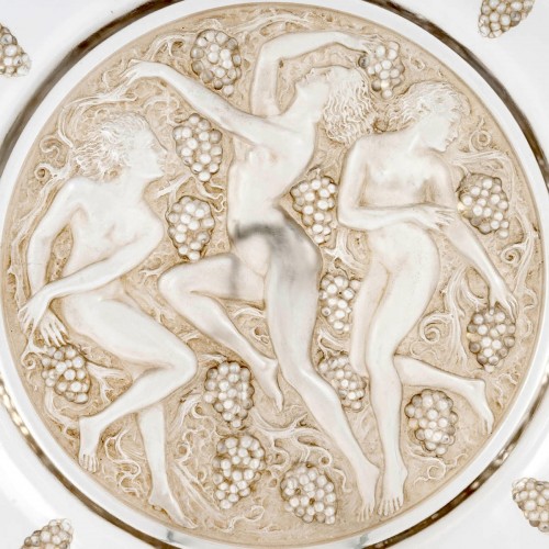1943 René Lalique - Plat Côte d'Or - Verrerie, Cristallerie Style Art Déco