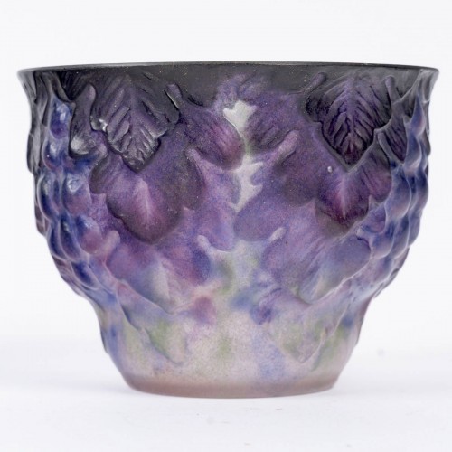 Verrerie, Cristallerie  - 1926 Gabriel Argy-rousseau - Vase Raisins en pâte de verre