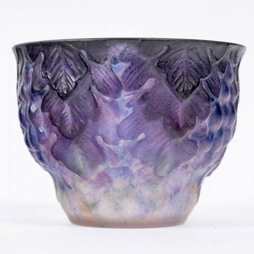 1926 Gabriel Argy-rousseau - Vase Raisins en pâte de verre - BG Arts