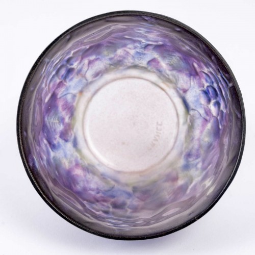 1926 Gabriel Argy-rousseau - Vase Raisins en pâte de verre - Art Déco