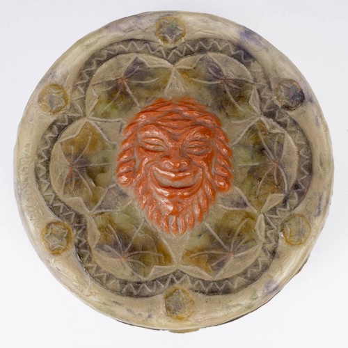 1923 Gabriel Argy Rousseau - Boîte Masques en pâte de verre - BG Arts