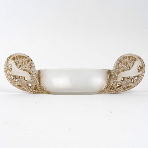 1927 René Lalique - Jardinière Coupe Saint Hubert - Verrerie, Cristallerie Style Art Déco