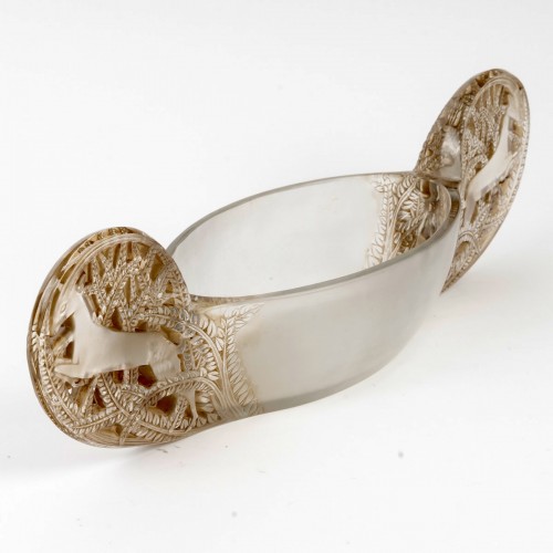 Verrerie, Cristallerie  - 1927 René Lalique - Jardinière Coupe Saint Hubert