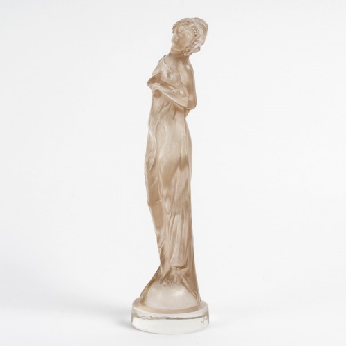 1912 René Lalique - Statuette Moyenne Voilée - Verrerie, Cristallerie Style Art Déco