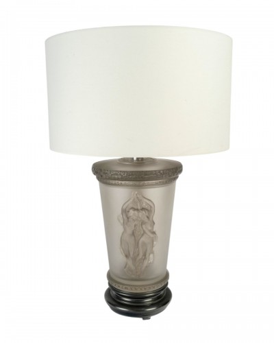 1950 Marc Lalique - Lamp Deux Danceuses Two Dancers