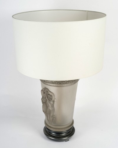 Verrerie, Cristallerie  - 1950 Marc Lalique - Lampe Deux Danseuses