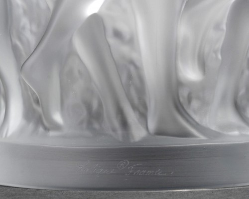 Antiquités - Lalique France - Vase Bacchantes