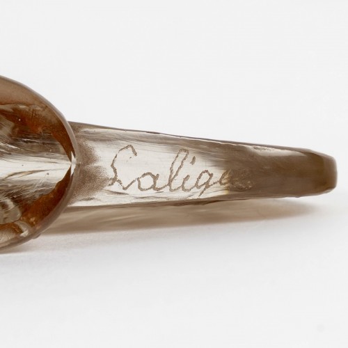 20th century - 1919 René Lalique - Seal Papillon Ailes Ouvertes