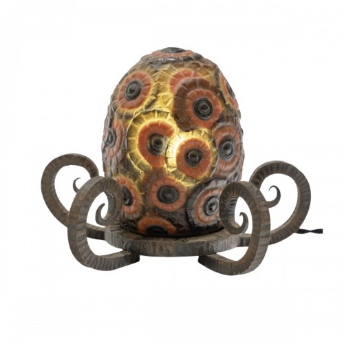 1923 Gabriel Argy Rousseau - Veilleuse Bouquet de Fleurs