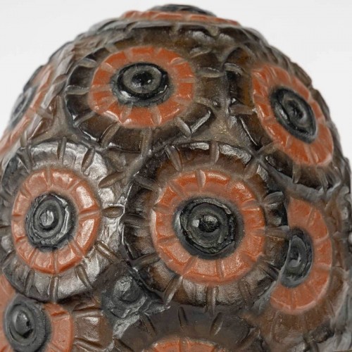 20th century - 1928 Gabriel Argy Rousseau - Night Light Lamp Bouquet De Fleurs 