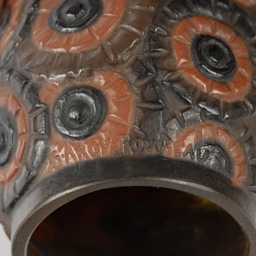 Art Déco - 1928 Gabriel Argy Rousseau - Night Light Lamp Bouquet De Fleurs 