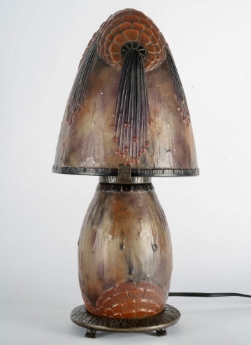 1925 Gabriel Argy-rousseau -  Lampe "fleurs Tropicales" - Lighting Style Art Déco