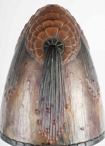 Art Déco - 1925 Gabriel Argy-rousseau -  Lampe "fleurs Tropicales"