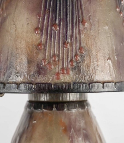 Antiquités - 1925 Gabriel Argy-rousseau -  Lampe "fleurs Tropicales"