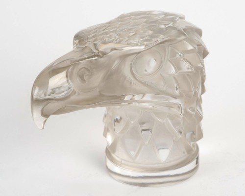 1928 René Lalique - Car Mascot Eagle Tete d'Aigle - Glass & Crystal Style Art Déco