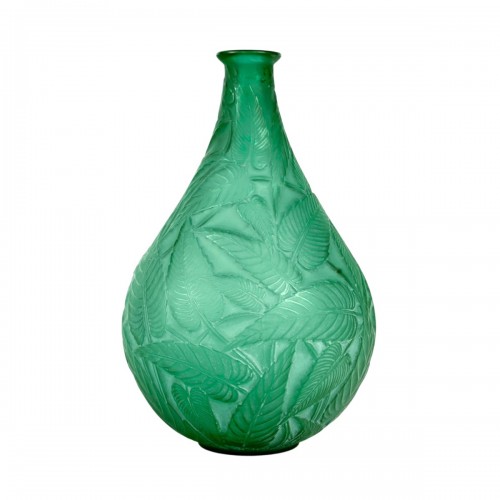 1923 René Lalique - Vase Sauges Emerald