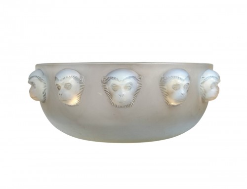 1928 René Lalique - Bowl Madagascar Monkeys