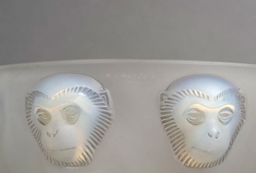 1928 René Lalique - Bowl Madagascar Monkeys - 