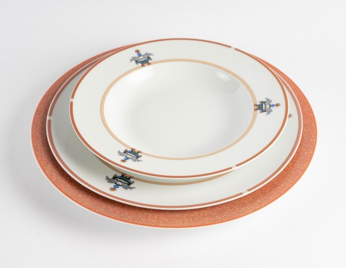 Art Déco - Cartier - Limoges Porcelain Tableware Maison Venitienne 48 Pieces