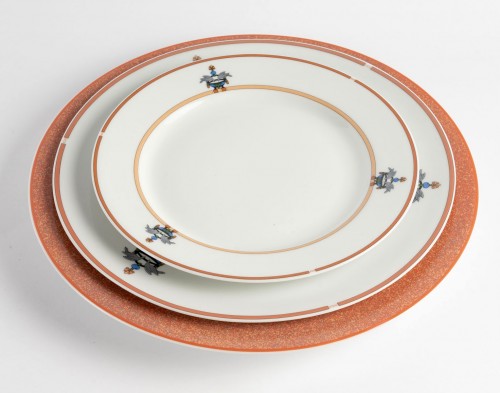 Antiquités - Cartier - Limoges Porcelain Tableware Maison Venitienne 48 Pieces