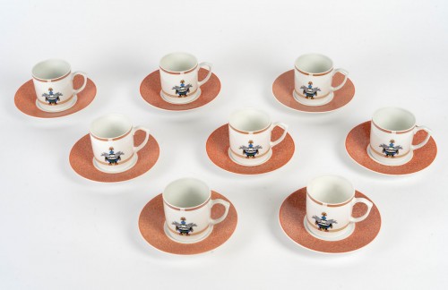 Cartier - Porcelain Tableware Coffee Set Maison Venitienne - silverware & tableware Style Art Déco
