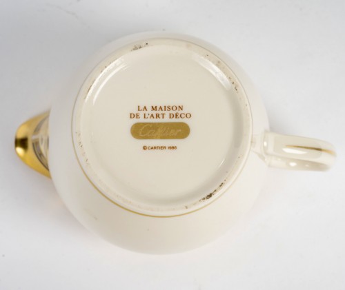 Art Déco - Cartier - Porcelain Tableware Tea Set Maison Art Deco