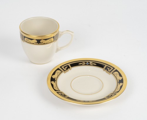 Cartier - Porcelain Tableware Coffee Set Maison Art Deco - silverware & tableware Style Art Déco