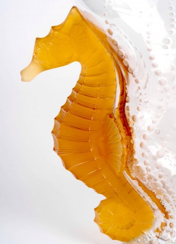 XXe siècle - Lalique France - Vase Poséidon 