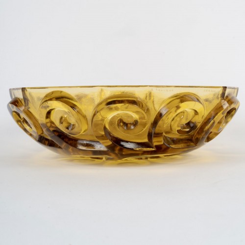 Verrerie, Cristallerie  - 1928 René Lalique - Coupe Art Déco Cardamine