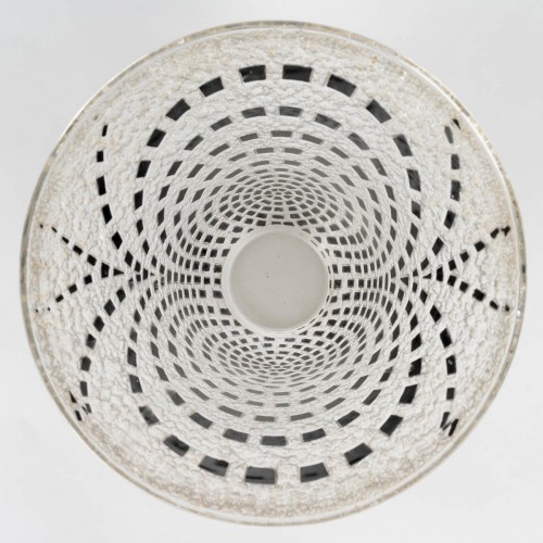 1935 René Lalique - Art Deco Vase Damiers - 