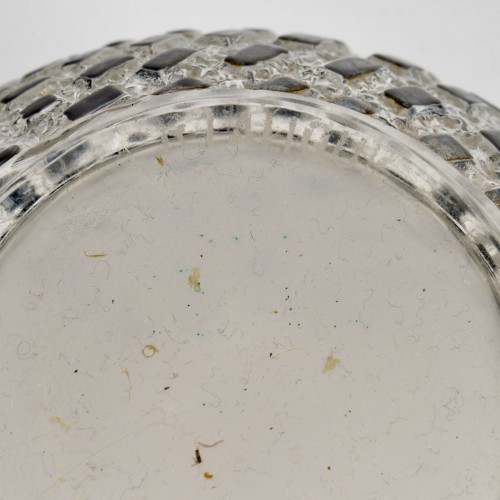 1935 René Lalique - Art Deco Vase Damiers - Art Déco