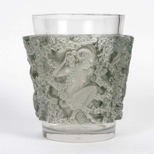 1938 René Lalique - Vase Bacchus - Verrerie, Cristallerie Style Art Déco