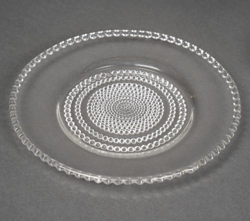 20th century - 1930 René Lalique - Service Tokyo Glasses, Plates And Bowls 42 Pieces