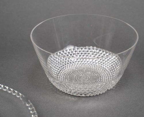 Art Déco - 1930 René Lalique - Service Tokyo Glasses, Plates And Bowls 42 Pieces