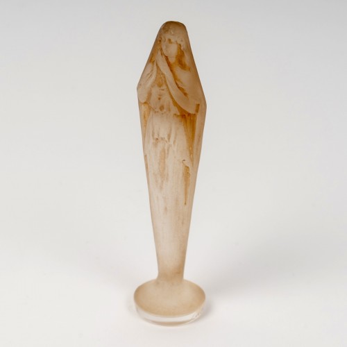 1920 René Lalique - Cachet Figurine Mains Jointes - Verrerie, Cristallerie Style Art nouveau
