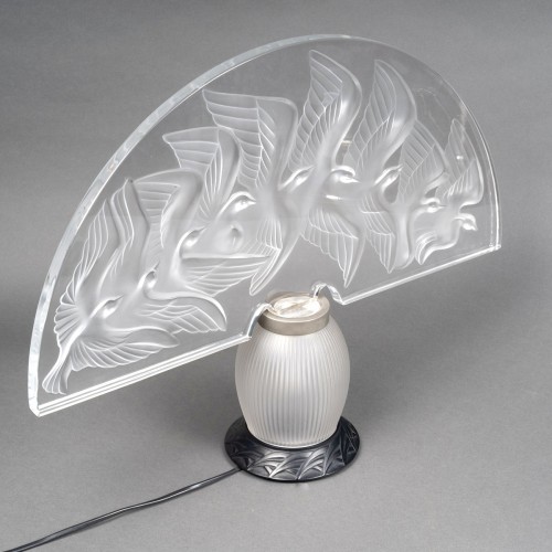 1990 Marie-claude Lalique - Lamp Hokkaido  - Glass & Crystal Style Art Déco