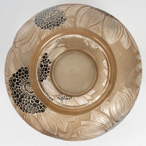 20th century - 1923 René Lalique - Vase Dahlias