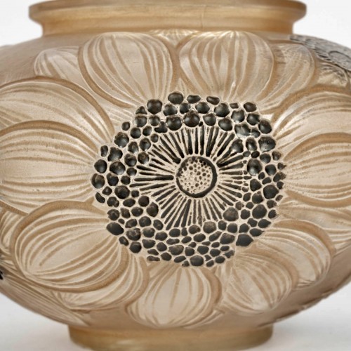 1923 René Lalique - Vase Dahlias - Art Déco