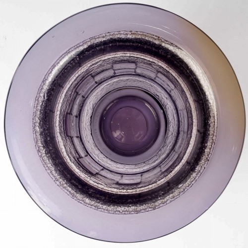 20th century - Daum Nancy - Vase Art Deco Geometric